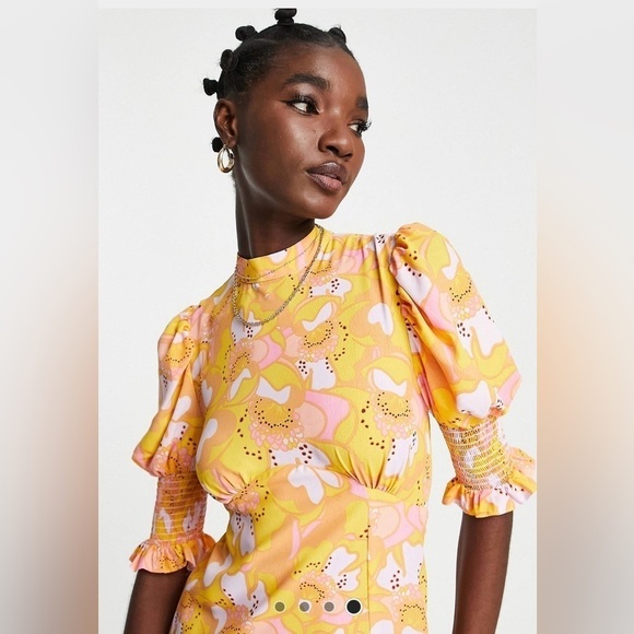 River Island Floral Midi Dress - Picture 5 of 7